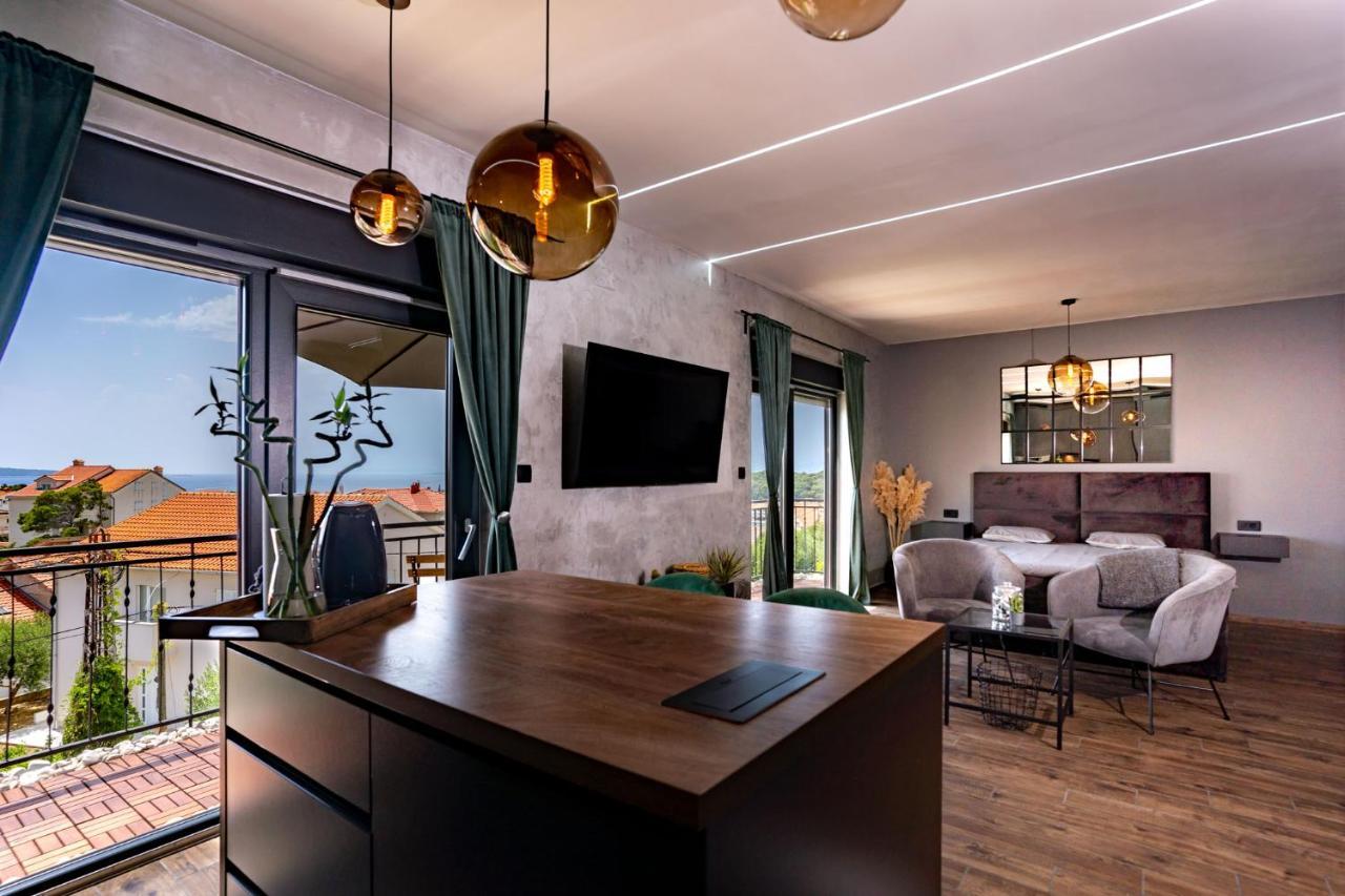 Modern Studio With A Beautiful View Rab Town Eksteriør bilde