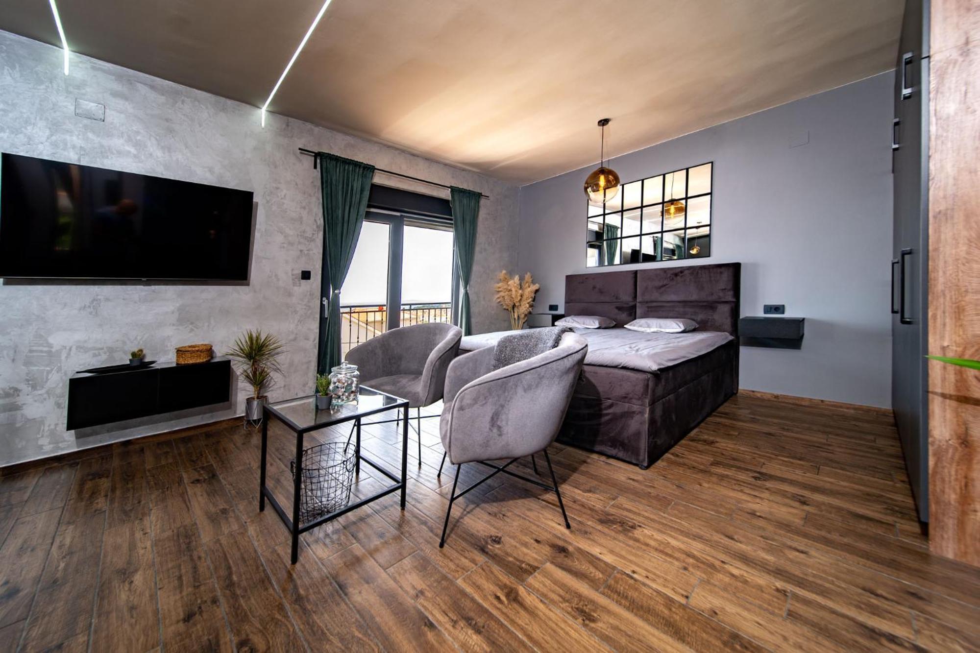 Modern Studio With A Beautiful View Rab Town Eksteriør bilde