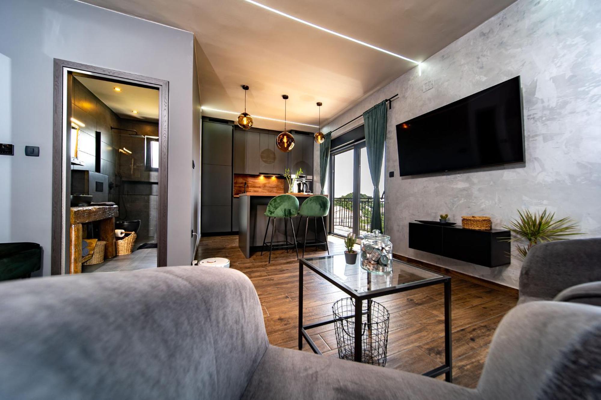 Modern Studio With A Beautiful View Rab Town Eksteriør bilde